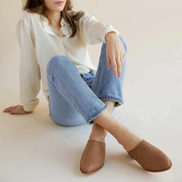 Woven beige nisolo mules - Picture 6 of 6